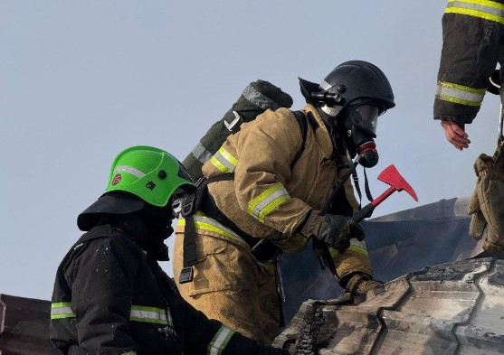 Дом спасли от огня в Актобе