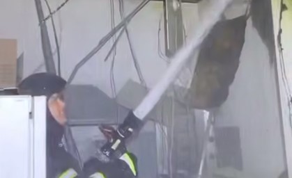 Кафе горело в Караганде