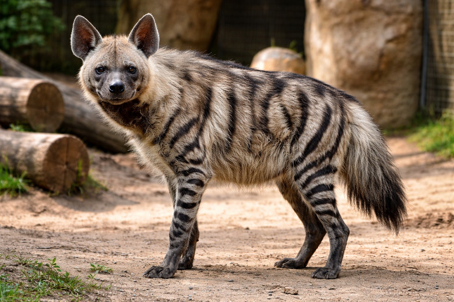 В зоопарке Караганды поселились краснокнижные гиены