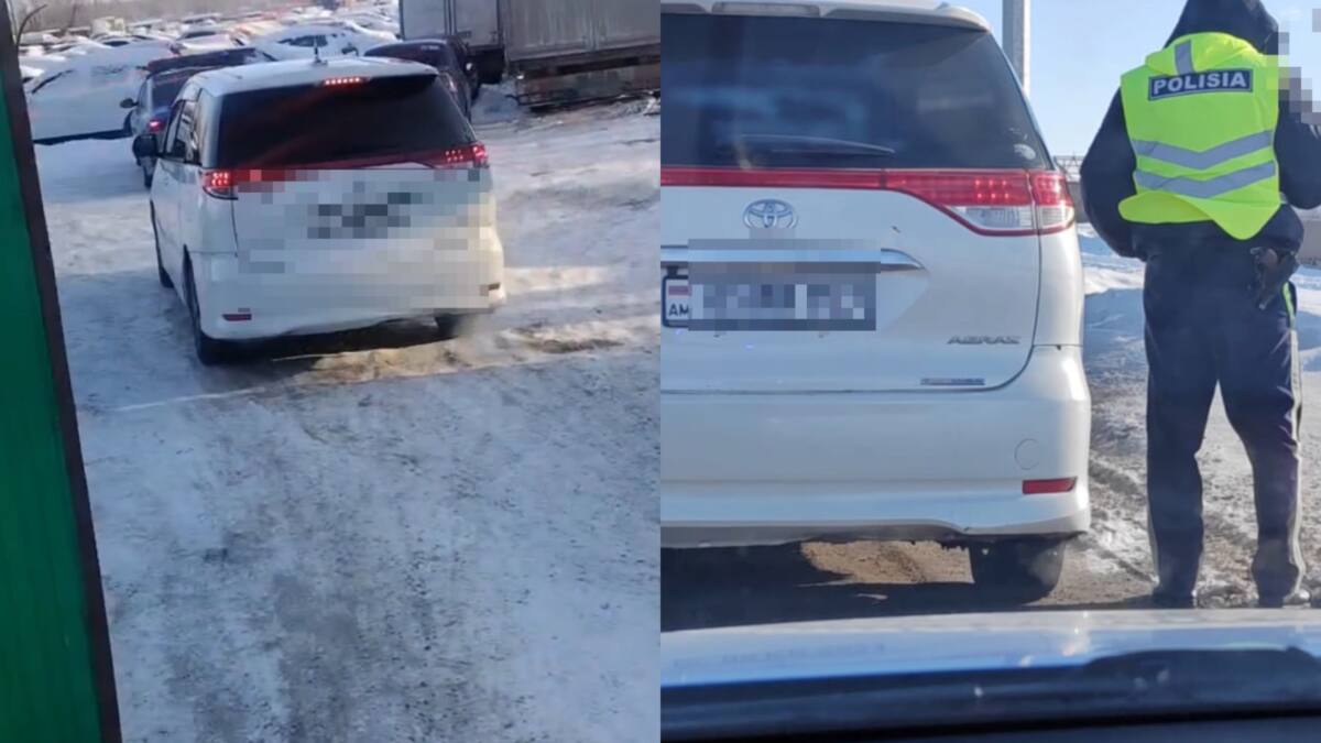 В ЗКО патрульные полицейские задержали водителя с крупной задолженностью