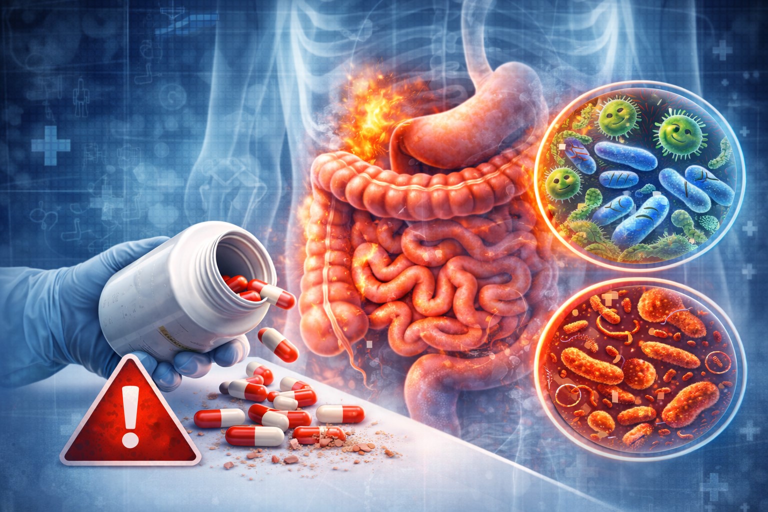 В чем опасность антибиотиков