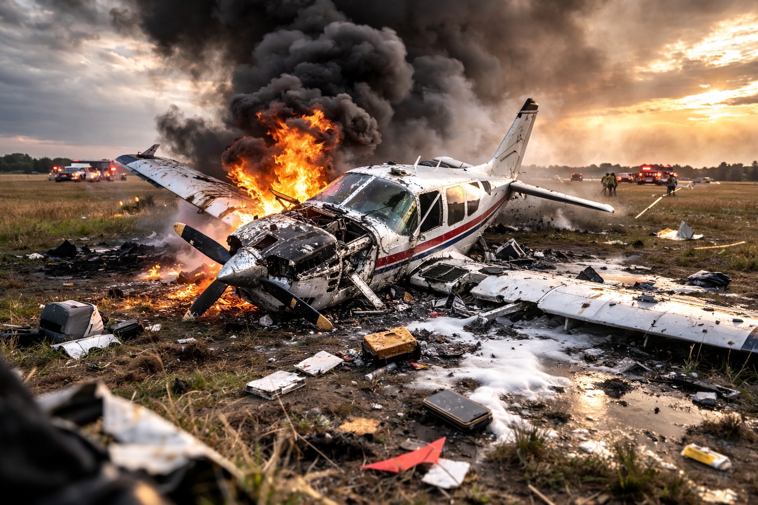 Самолет потерпел крушение в Карагандинской области