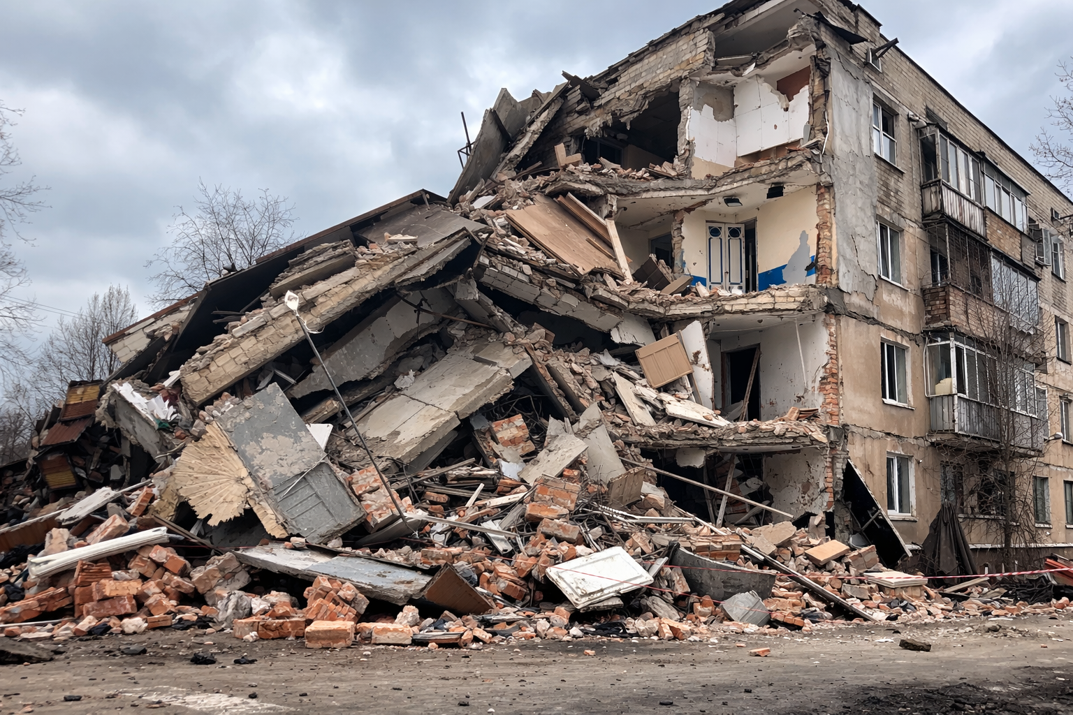 В Курчатове два человека погибли под завалами недостроенного здания