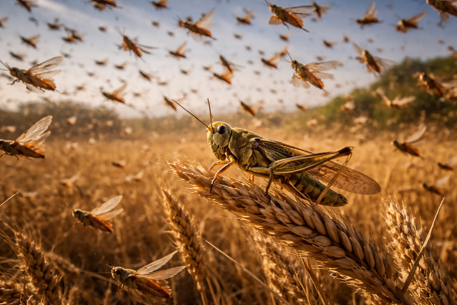 Борьбу с саранчой на границе усилят Казахстан и Россия