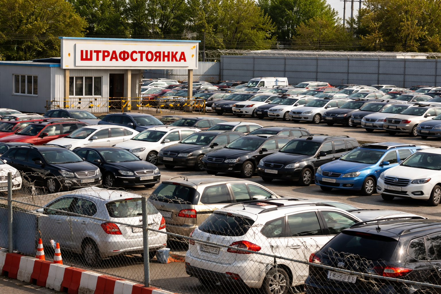 Платным хотят сделать хранение авто на штрафстоянке Астаны