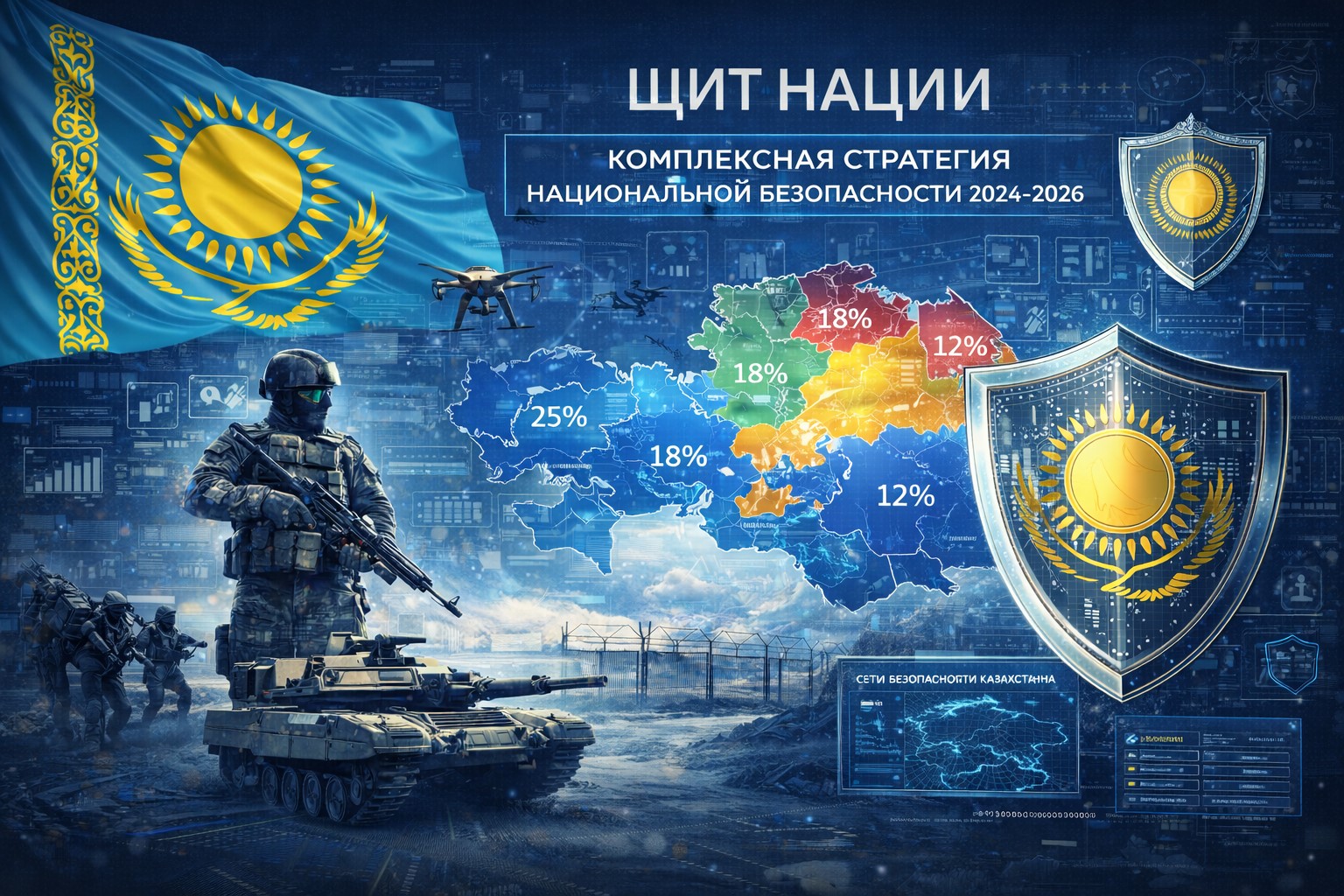 Щит нации: комплексная стратегия укрепления национальной безопасности Республики Казахстан в 2024–2026 годах