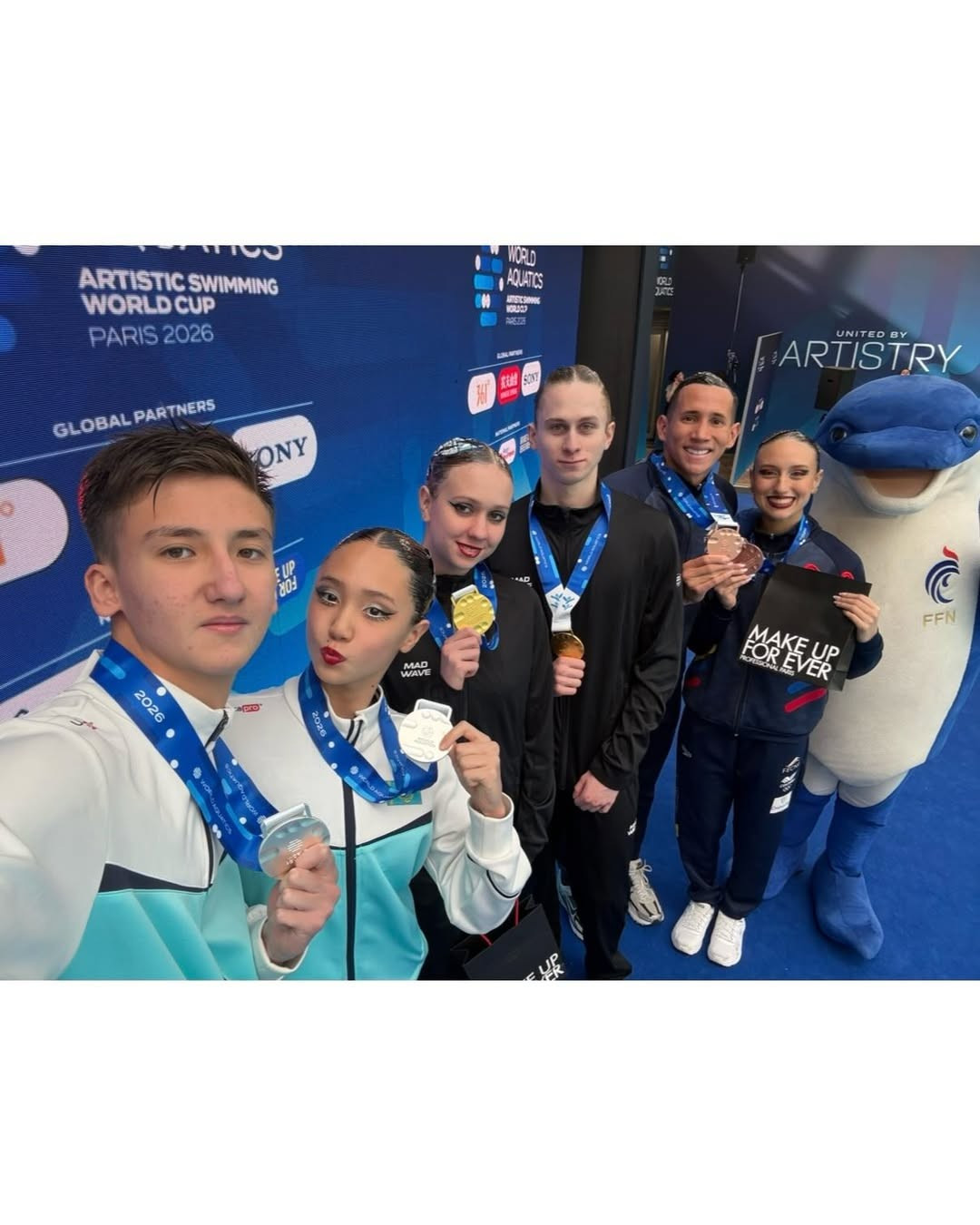 Вторую медаль завоевал Казахстан на этапе Кубка мира по артистическому плаванию