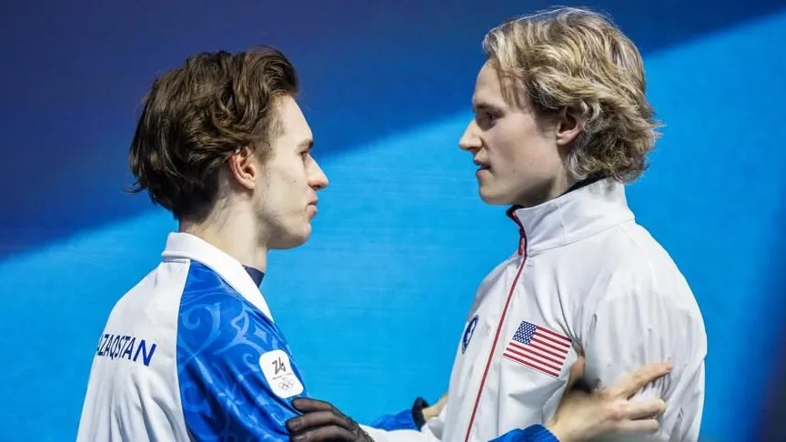 Илья Малинин получил награду за реакцию на победу Михаила Шайдорова на Олимпиаде