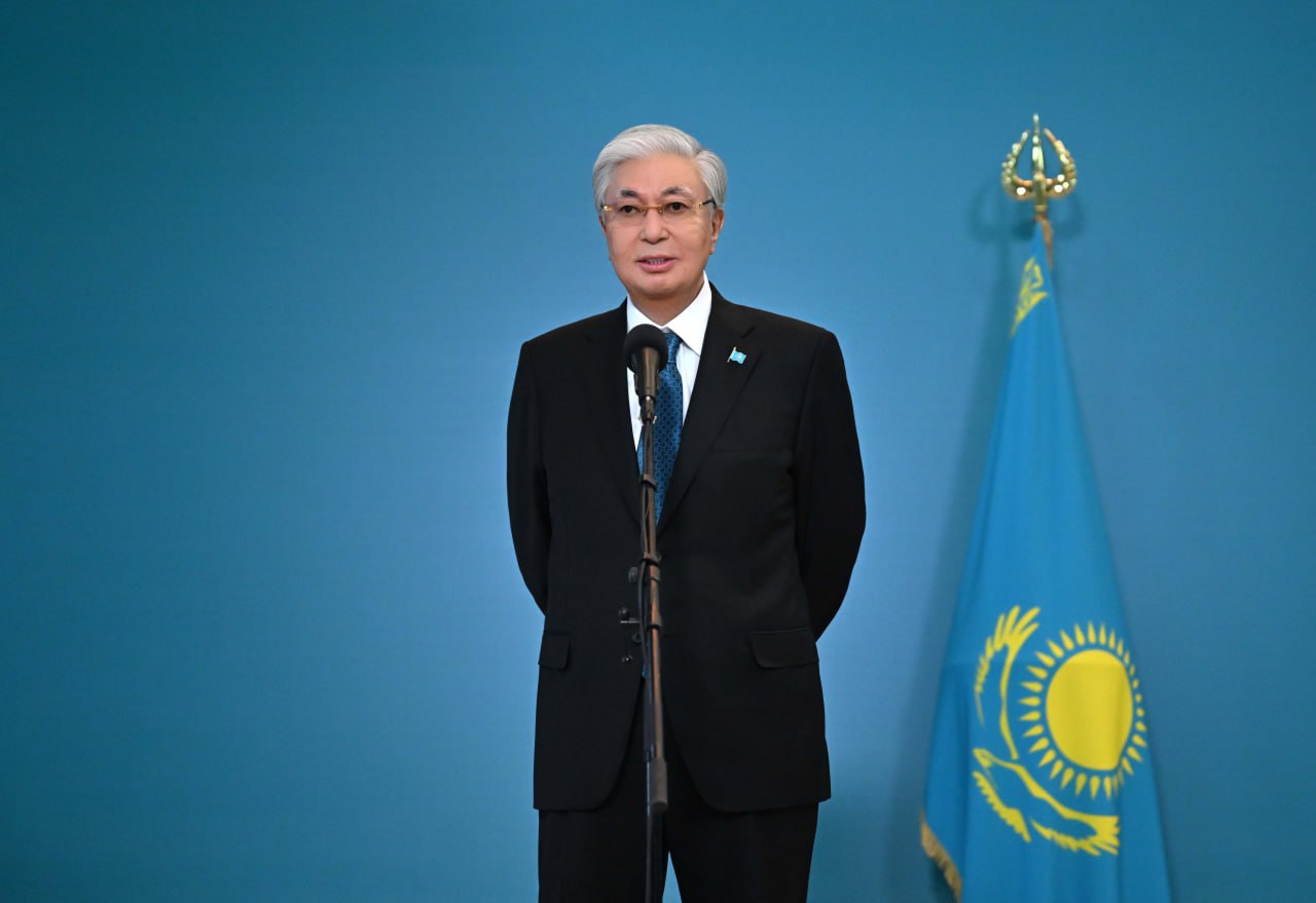 После голосования на референдуме Касым-Жомарт Токаев провел брифинг для представителей СМИ