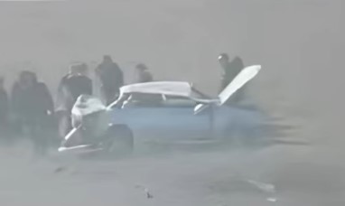 Вылетел в кювет: на трассе в Мангистау перевернулся автомобиль