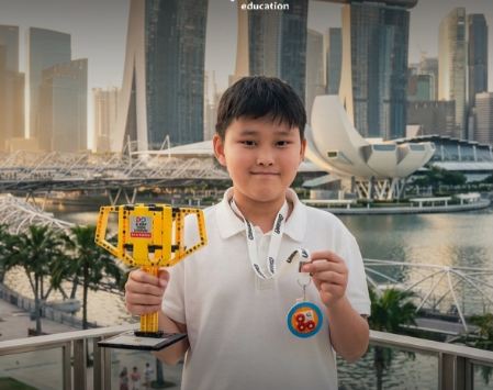 Казахстанский школьник взял 2 место на чемпионате FIRST LEGO League в Сингапуре