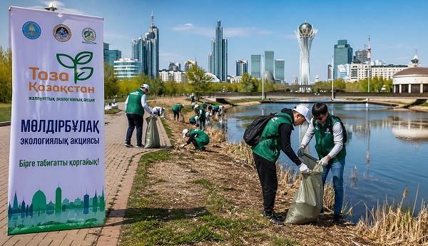 В Астане прошла экологическая акция «Мөлдірбұлақ»