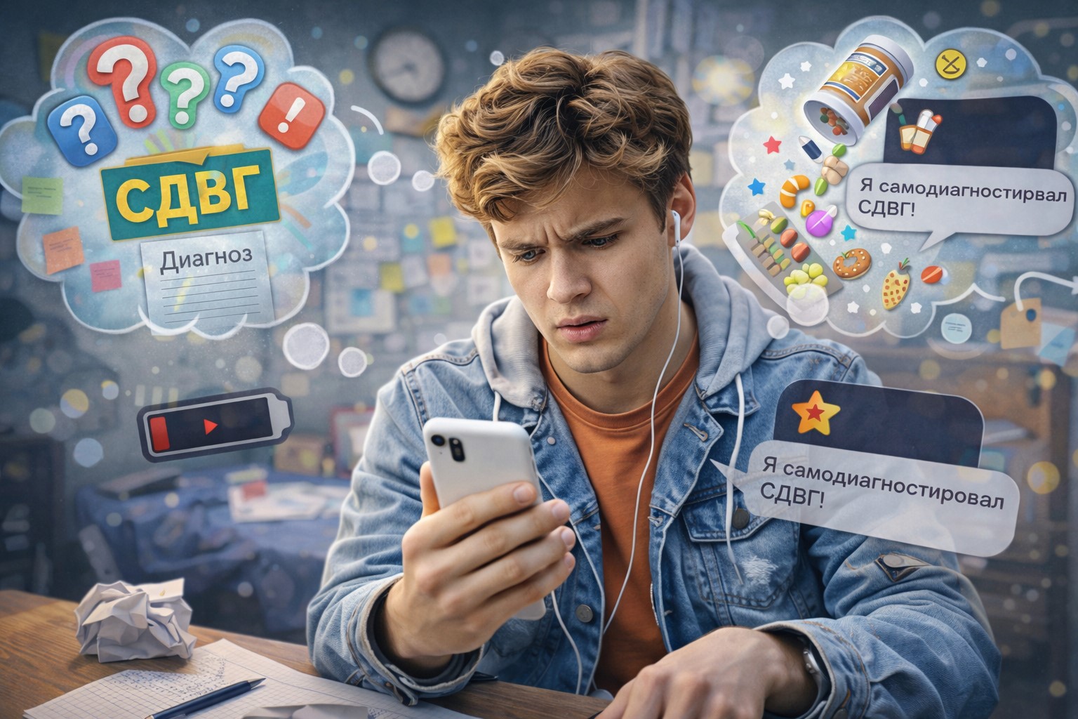 Зачем молодежь ищет у себя психиатрические диагнозы