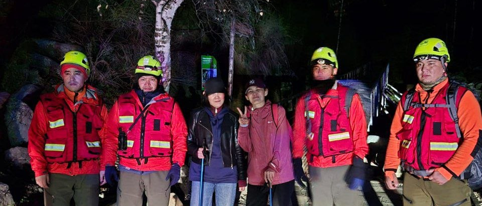 Как девушки-близнецы пережили буран в алматинских горах