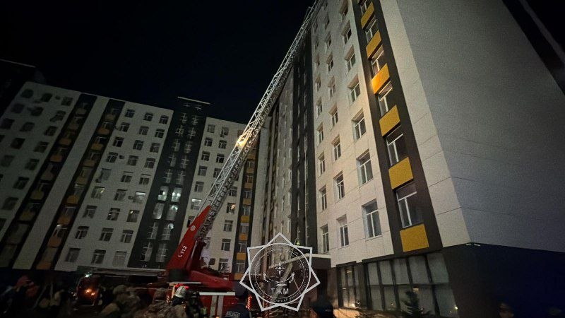 Пожар произошел в многоквартирном доме в Астане