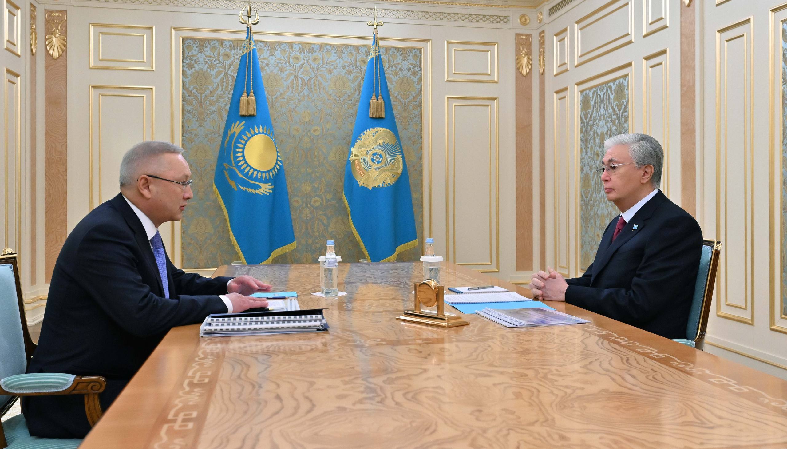 Глава государства принял акима Жетысуской области Бейбита Исабаева