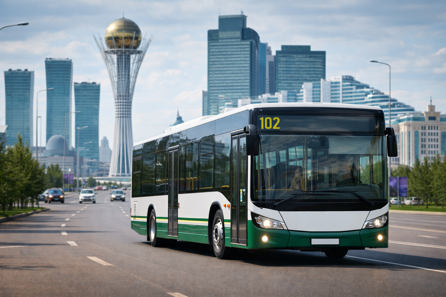 На некоторых маршрутах увеличили количество автобусов в Астане