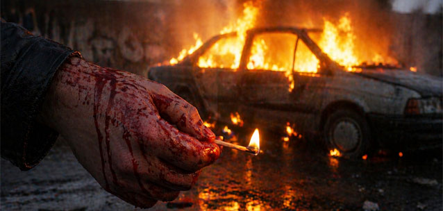 Талдыкорганец зарезал партнера в его машине, а потом отогнал машину в лес и сжег ее вместе с телом убитого