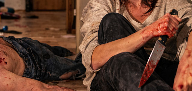 Весь день отдыхала - пила водку, а вечером расправилась с супругом