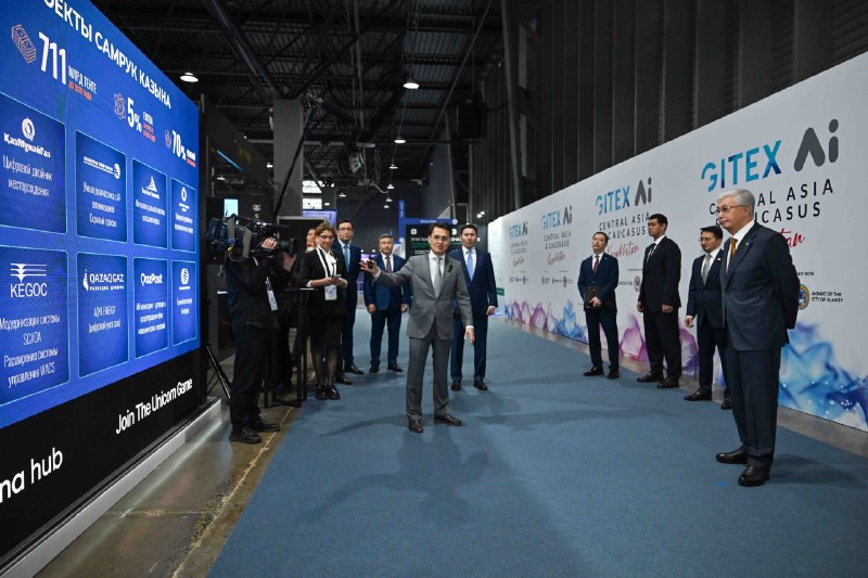 Глава государства посетил выставку GITEX AI Central Asia &amp; Caucasus