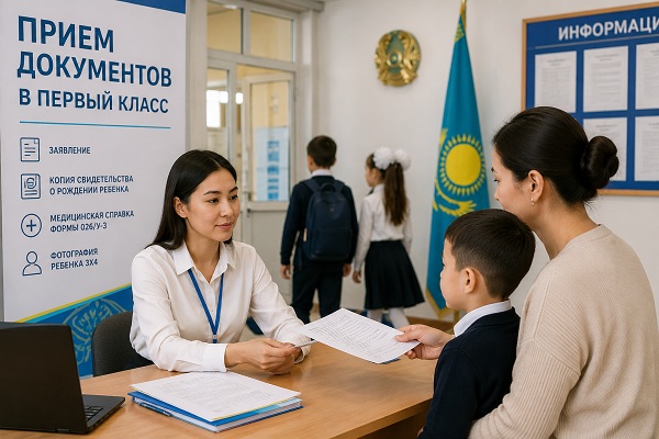 В Казахстане запускают пилотный проект по приему документов в первый класс