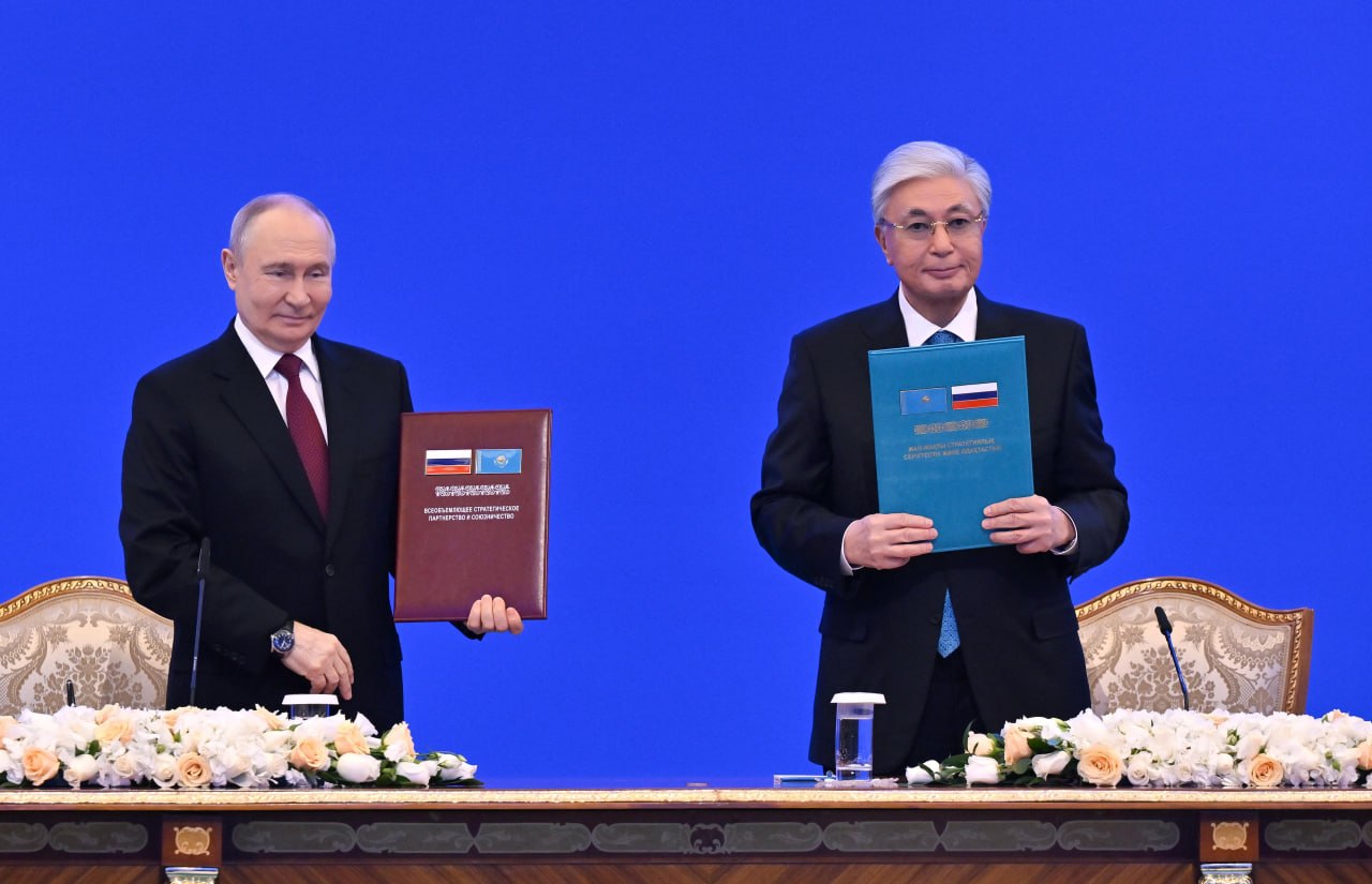 Какие документы подписали Токаев и Путин