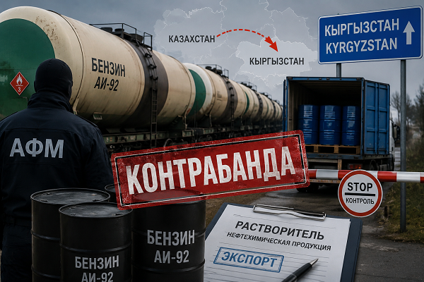 Бензин на 37 млрд тенге незаконно вывезли из Казахстана в Кыргызстан