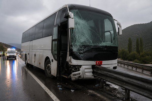 В Турции в ДТП с пассажирским автобусом пострадали 20 человек