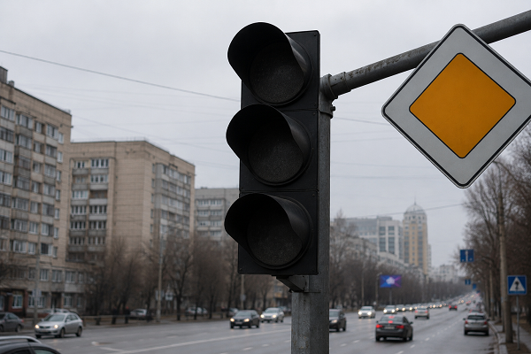 Авария в электросети стала причиной отключения светофоров в Алматы