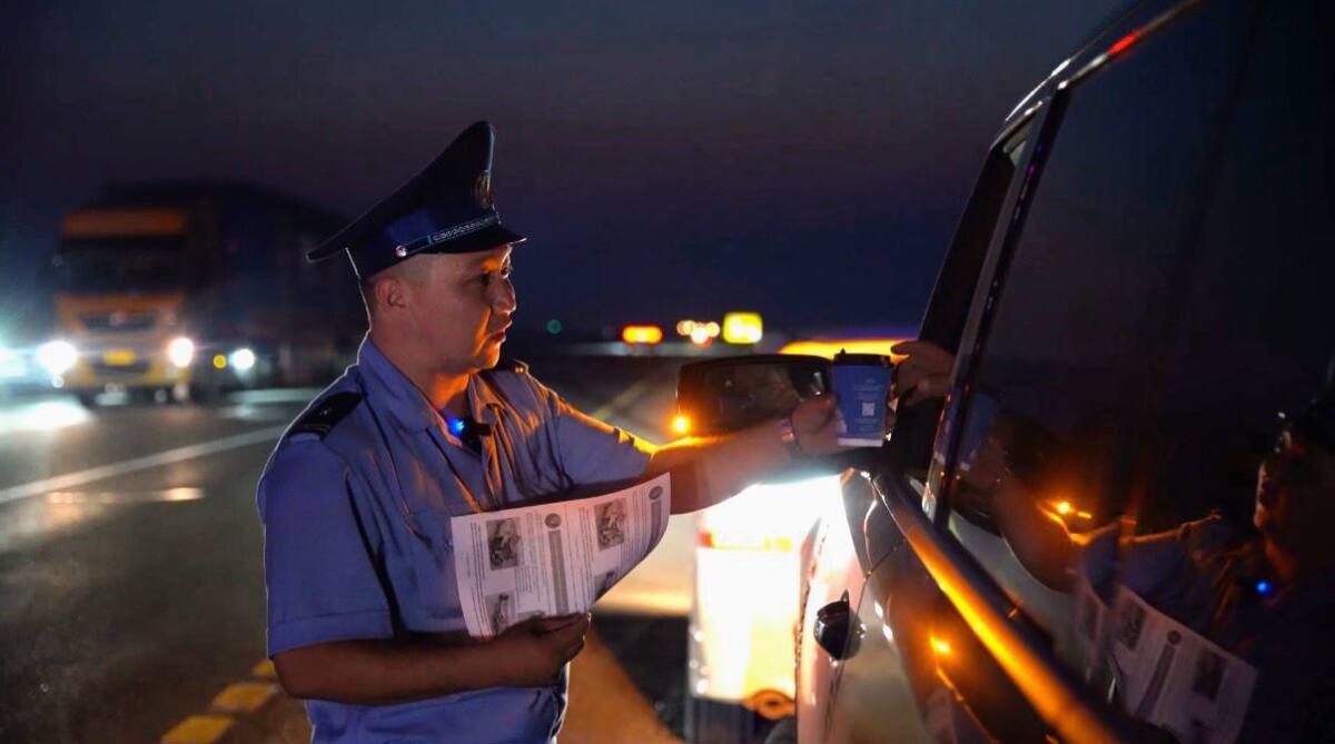 В области Абай усилили патрулирование аварийно-опасных трасс