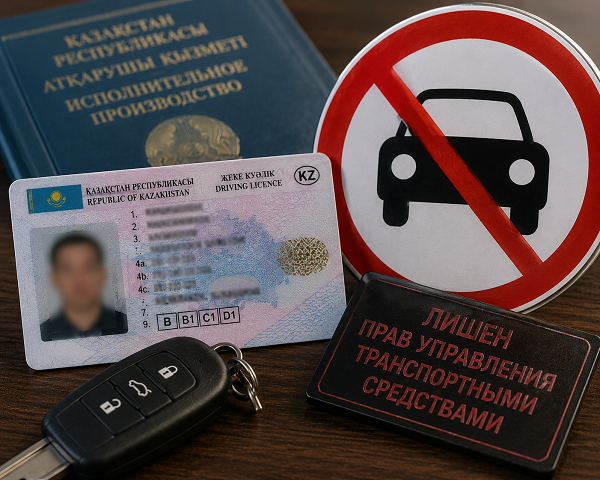 Казахстанца с долгом более 62 млн тенге временно лишили водительских прав