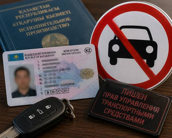 Казахстанца с долгом более 62 млн тенге временно лишили водительских прав