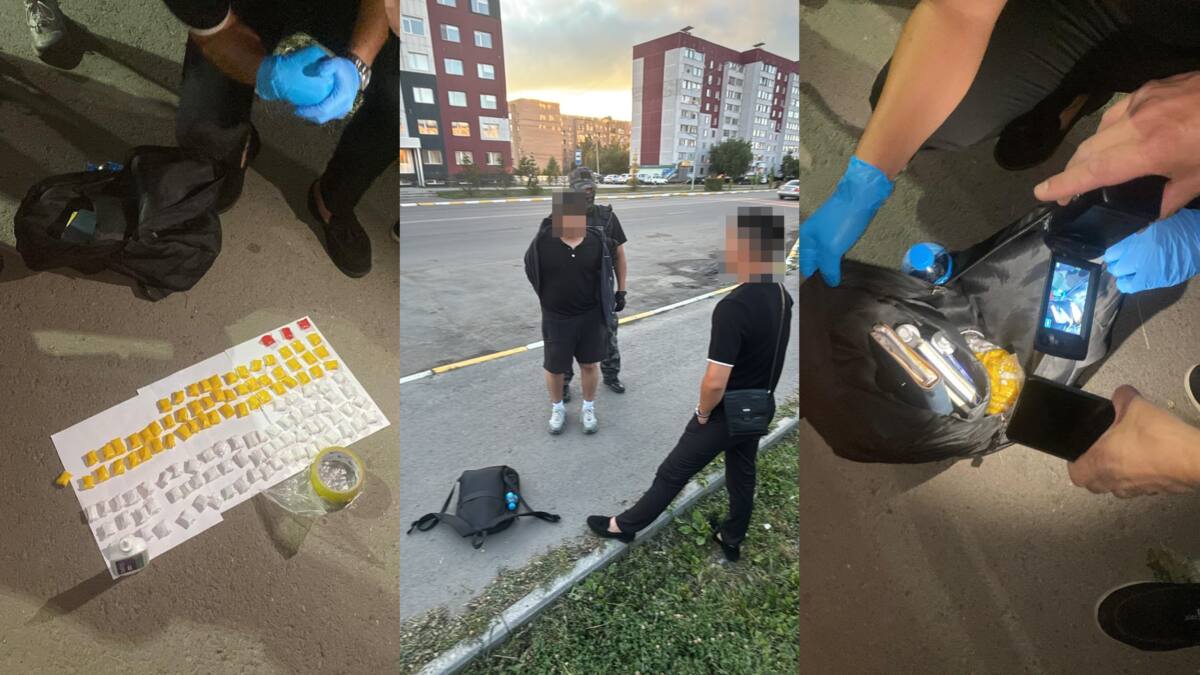 120 свертков с наркотиками в рюкзаке: жителя Астаны задержали полицейские в СКО