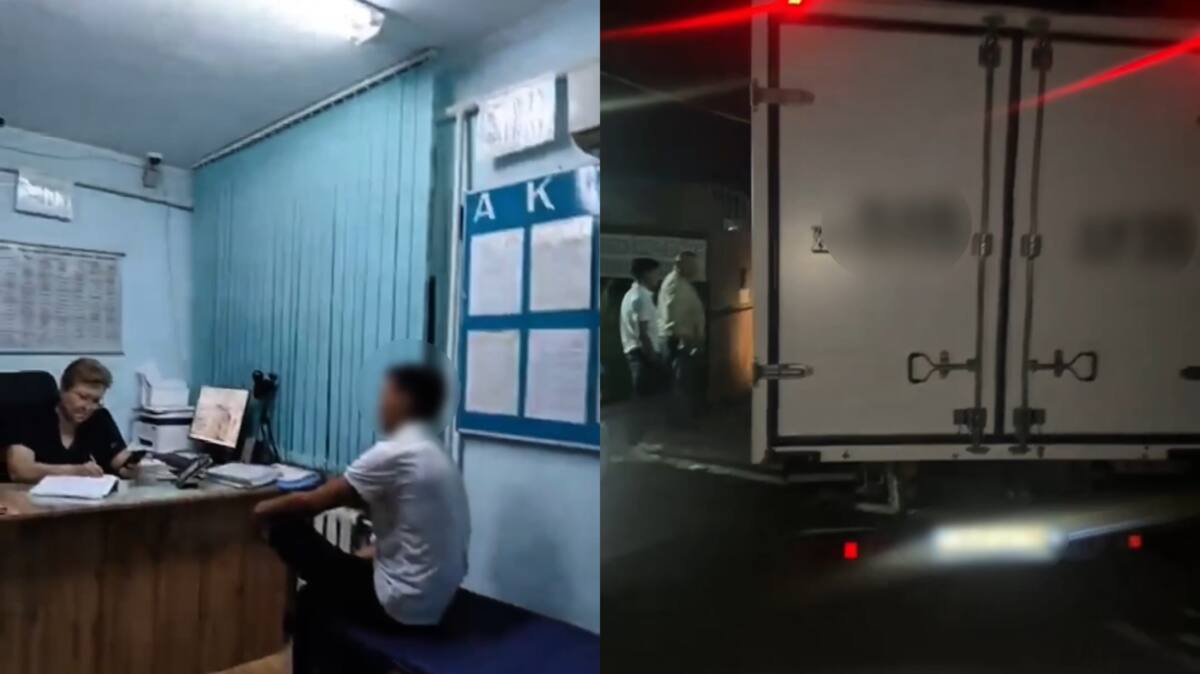 Полицейские остановили водителя грузового автомобиля в состоянии алкогольного опьянения в Семее