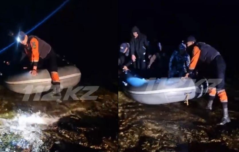 Трех человек на надувной лодке унесло в открытое море в Мангистау
