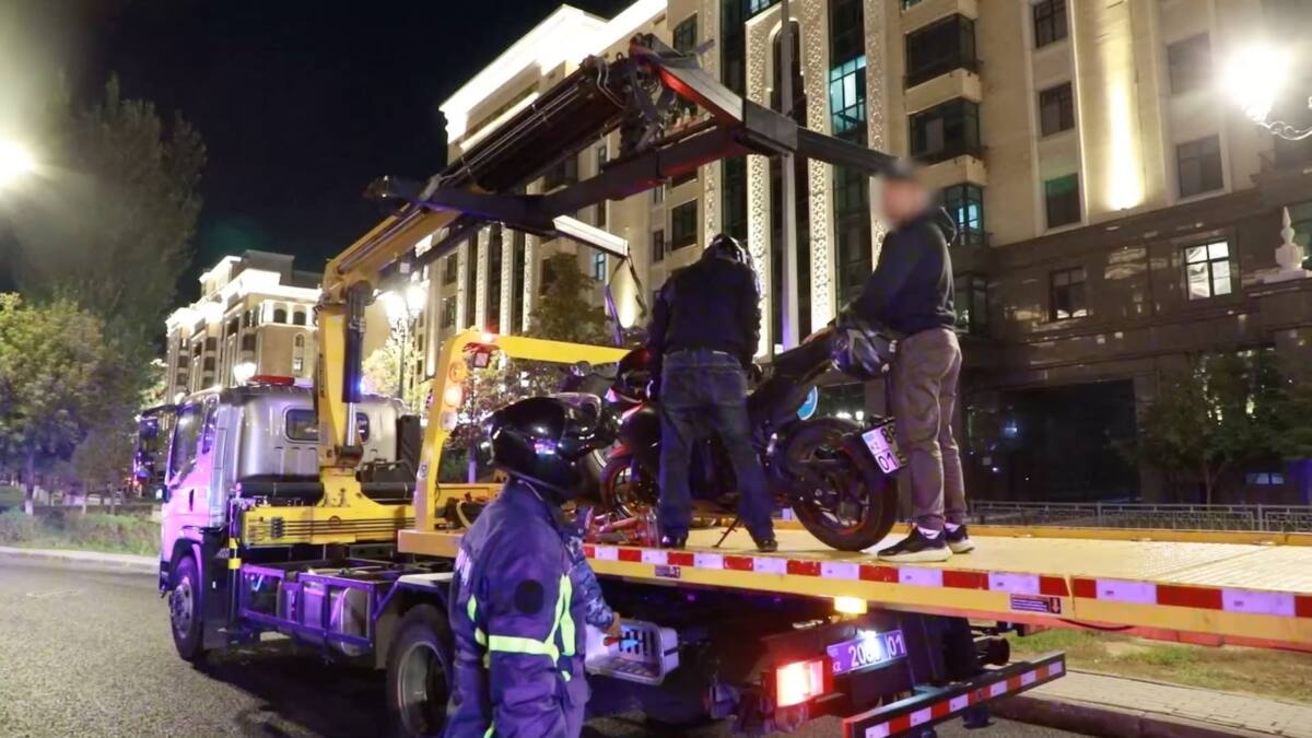 Мотоциклист, нарушивший ночную тишину, привлечен к ответственности в Астане