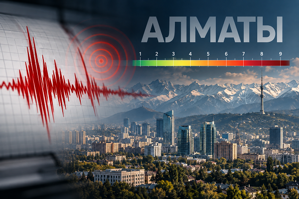 В Алматы произошло землетрясение