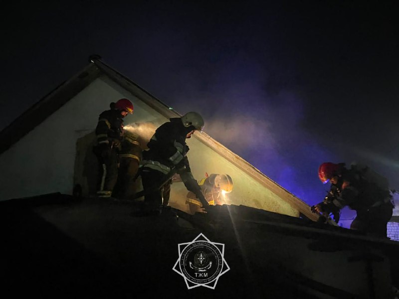 В Павлодаре из горящего дома пожарные вынесли два газовых баллона