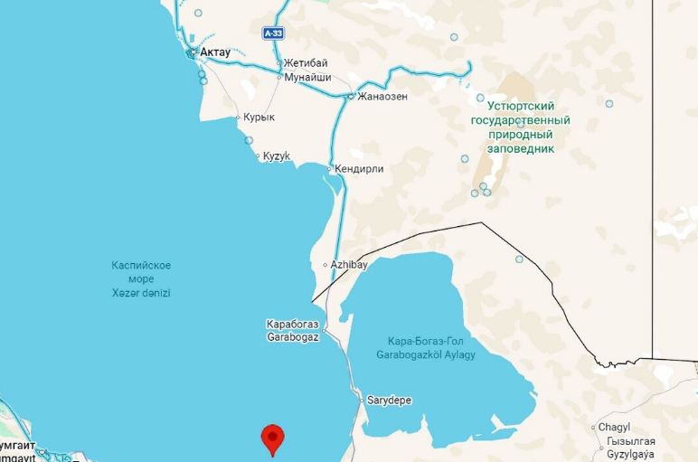 В Каспийском море произошло землетрясение