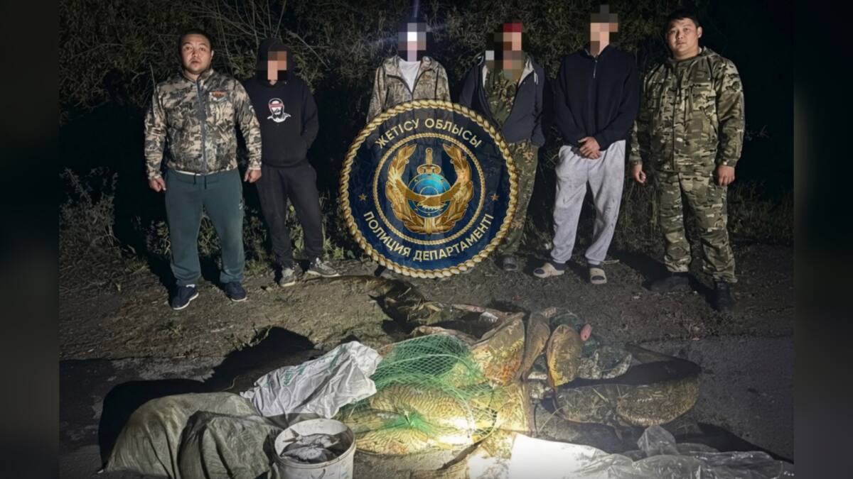Браконьеров со 127 кг рыбы задержали в области Жетысу