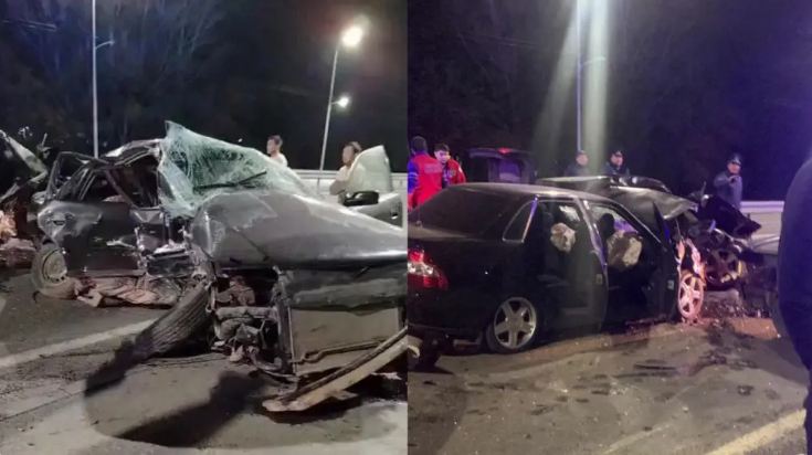 Один человек погиб, семеро пострадали в массовом ДТП в Павлодаре