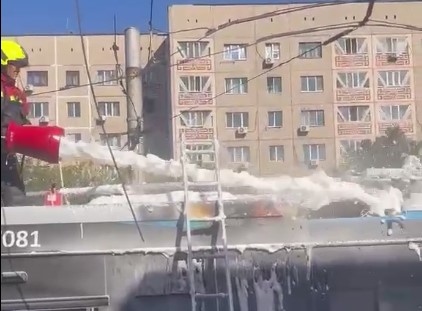 Троллейбус горел в Алматы