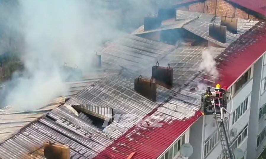 Пожар в Конаеве потушили