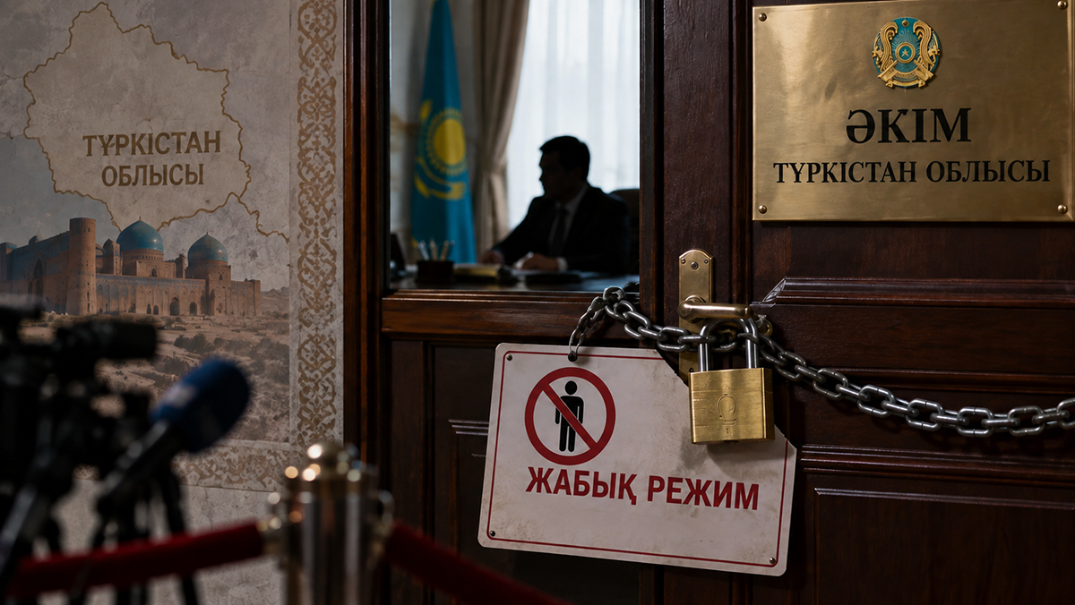 Недостроенная больница и возврат земель: не избегают ли в Туркестанской области встреч с населением?