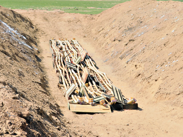 Утилизация боеприпасов на полигоне