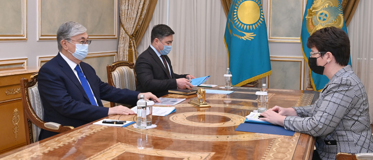 Токаев принял председателя Счетного комитета Наталью Годунову