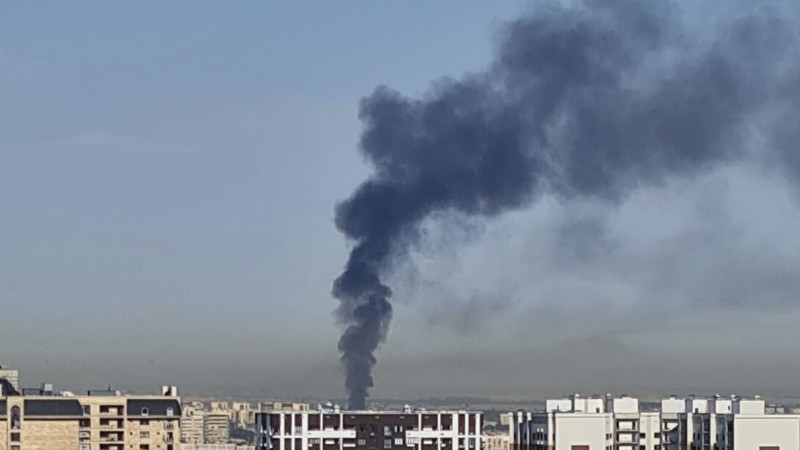 На окраине Алматы горело кафе