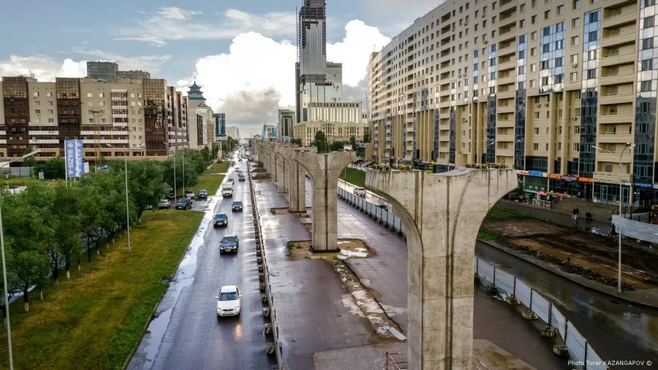 В Астане ограничат движение по улице Сыганак из-за строительства LRT